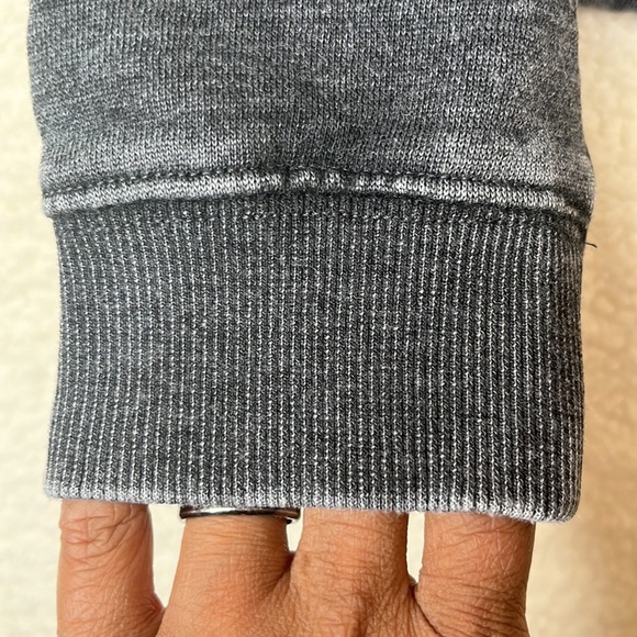 NWT Soncy Womens Gray U-Neck Cropped Hoodie SIZE 0X PLUS SIZE - Picture 7 of 10